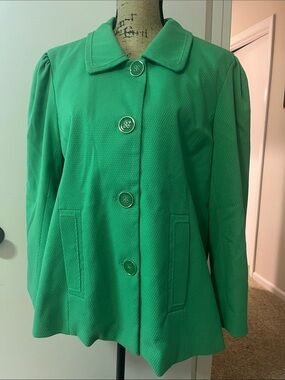 Dialogue Green Swing Jacket Size L